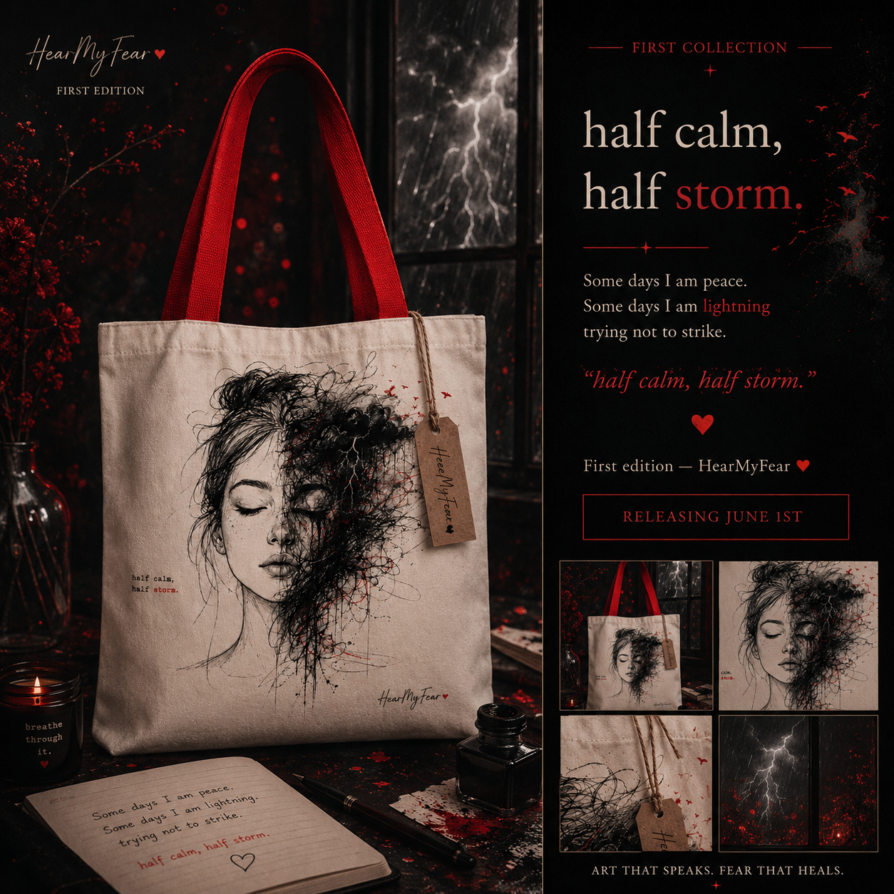 Chapter One Tote ~ Half Calm, Half Storm
